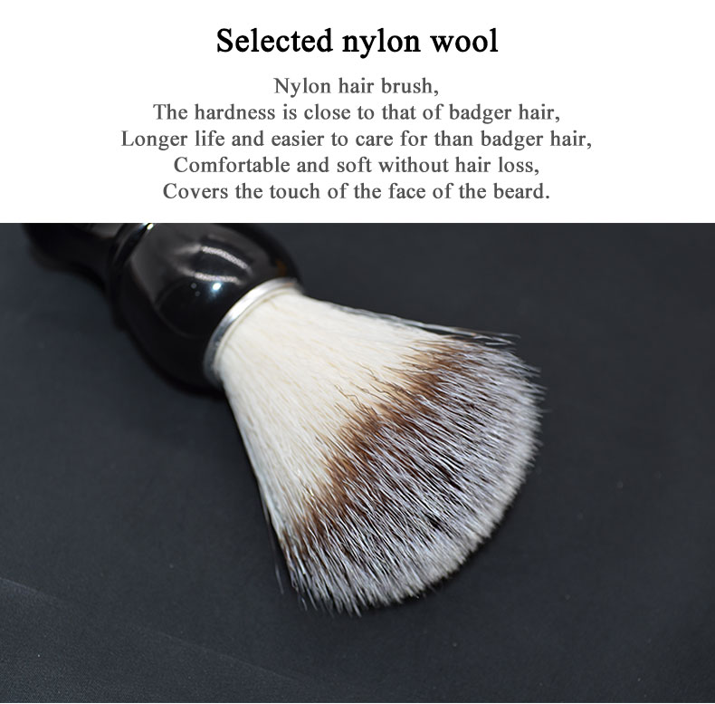 A Classic Black Customized Color Brush for Men Abeis Designer Travel Shaving Brush 2021