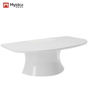 Quality Durable White Snow Mountain Desk Customizable with Powder Coated Frame wholesale