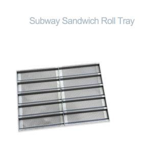 Quality Rk Bakeware China Foodservice Custom Glazed Aluminum Subway Sub Roll Sandwich Tray wholesale