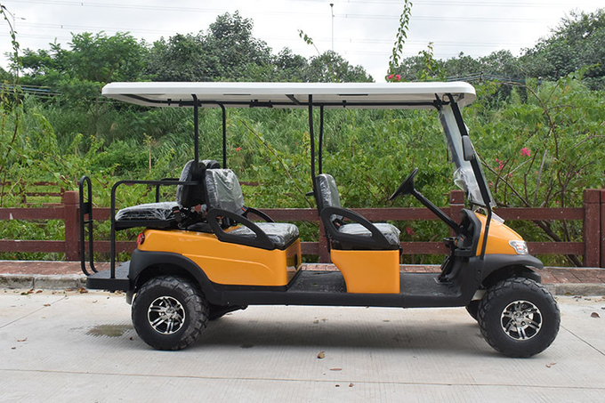 Lifted 4+2 Seater Electric Golf Buggies With Flip Down Back Seat 1