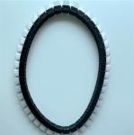 Artos Stenter Machine Parts Brush Belt White Nylon Brush Hair Black Plastic Body