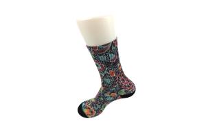 Quality Odor Resistant Long Printed Socks , Blue Unisex Adults Novelty Ankle Socks wholesale