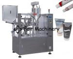 75BPM 350ml Plastic Tube Filling And Sealing Machine For Cosmetic Tube 0.5MPa