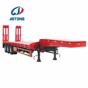 Quality King Pin 2&quot; 50mm or 3.5&quot; 90mm 80t Lowboy Trailer for Heavy Equipment Machinery Transport wholesale