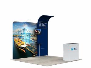 Quality 3*3M Modular Convention Booth Displays Easy Assemble Straight Flat Advertising Usage wholesale