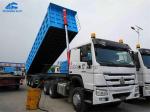 3 Axles 60 Tons Blue Mining Dump Semi Trailer