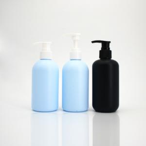 Quality 250mL 8.45oz HDPE Blue Cosmetic Lotion Bottle Round Shoulder wholesale