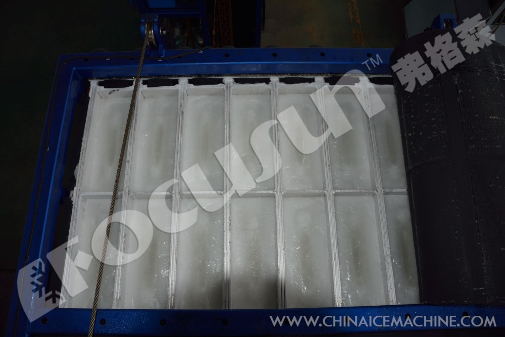 Milky White 27 Tons Direct Refrigeration Block Ice Maker with Video Outgoing-Inspection