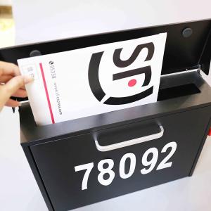 Quality Residential Waterproof Iron Vertical Drop Post Box with Security Digital Password Lock wholesale