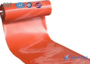 Quality Red Silicone Coated Fiberglass Fabric For Fire Prevention Works wholesale