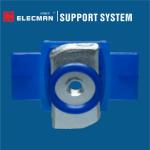 Galvanized Steel Channel Strut Cone Nuts Squeeze Tab With Plastic Wing