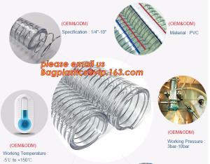 Quality PVC suction hose, PVC Steel Wire Hose Soft Light and Long Usage Life wholesale