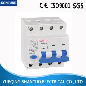 Quality C40 4P Residual Current Breaker With Overload Protection Plastic Texture wholesale