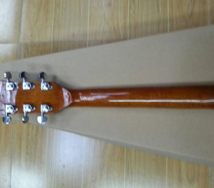 2018 New Chibson Orange burst Chibson H-Bird acoustic guitar GB honey burst color H-Bird electric acoustic guitar