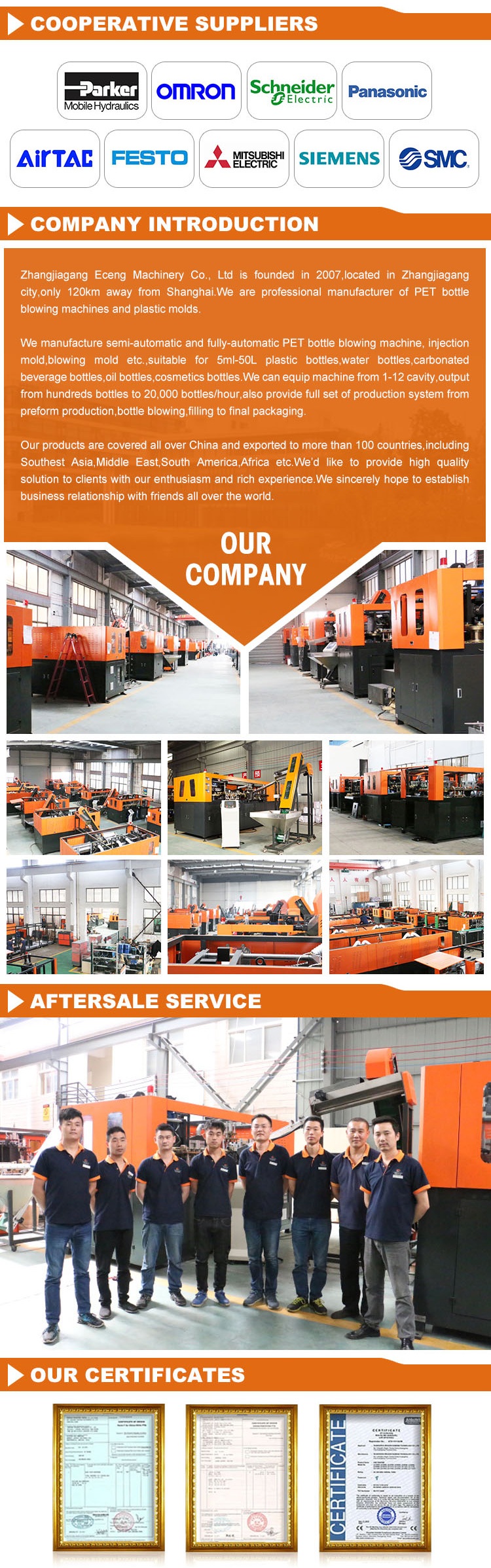 YC-2L-2 2000 Ml Semi Auto Blowing Machine 3PHASE For PET Plastic Bottles 380V