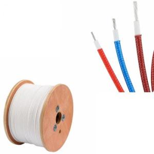 Quality 24awg UL3122 Fiberglass Braided Stranded Wire Rubber Coated wholesale