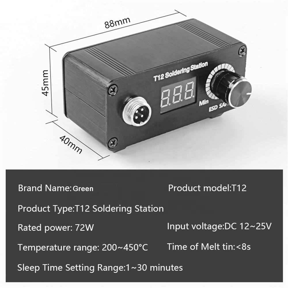 T12 Infrared 5 Pin 8s 72W Electronics Soldering Iron