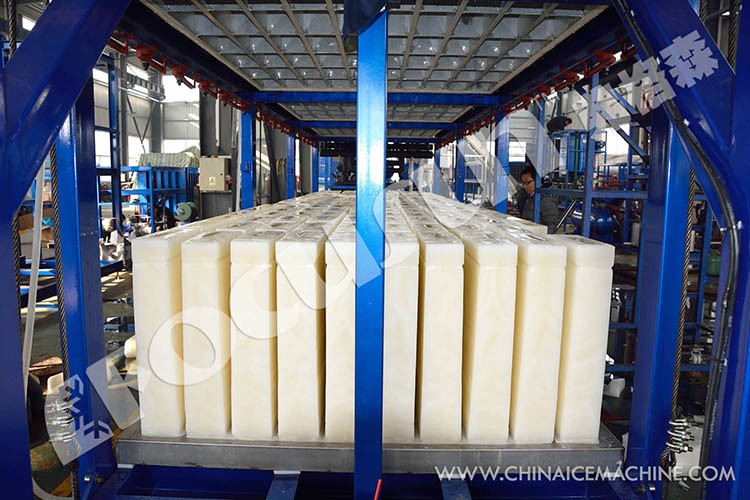 5tons Air-cooled Bar Ice Plant with Advanced Technology 3500*1060*2200 mm Size