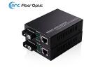 10 100 1000M Single Fiber Optic Media Converter SM 1310nm / 1550nm SC Port