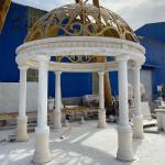 White Marble Wedding Gazebos Roman Column Gazebo Modern Outdoor Large Luxury