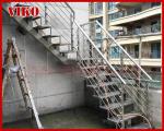 Steel Cable Stair VK98SC 304 Stainless Steel Railing Carbon Powder-coate Wooden