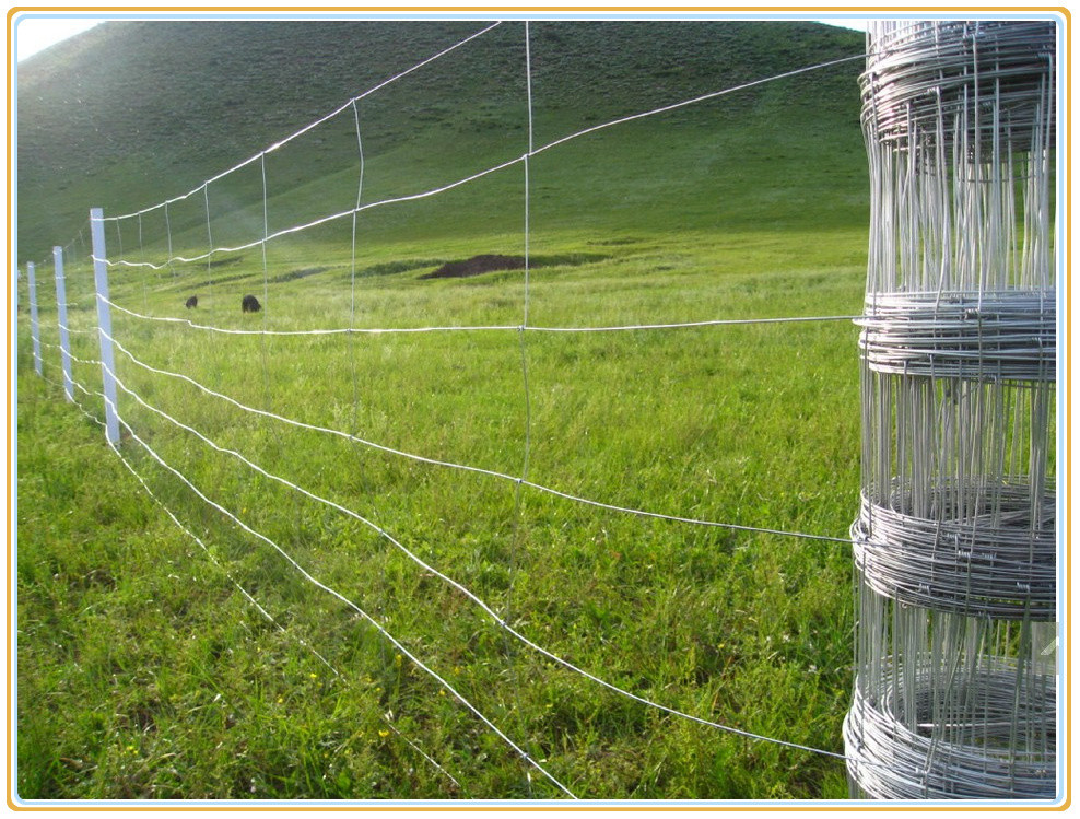 164ft Galvanized Steel Wire Mesh Fence Animal Field Zoo Wild Fencing Roll