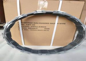 Quality Regular Type CBT - 65 Concertina Wire , Razor Barbed Wire 4.5kg Per Roll wholesale