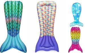 Quality Super Durable Inflatable Mermaid Tail , Mermaid Inflatable Pool Floats Convenient wholesale