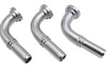 Stainless Steel Hydraulic Crimp Hose Fittings Flange 6000psi 90 Elbow 87691
