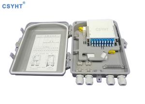 Quality Outdoor IP65 24fo Fiber Optic Splitter Box Plastic For FTTx Project wholesale