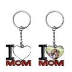 Creative Love Pendant Sublimation Keyring Blanks European American Style