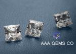White Princess Square Loose Moissanite 4mm Forever Brilliance Grade