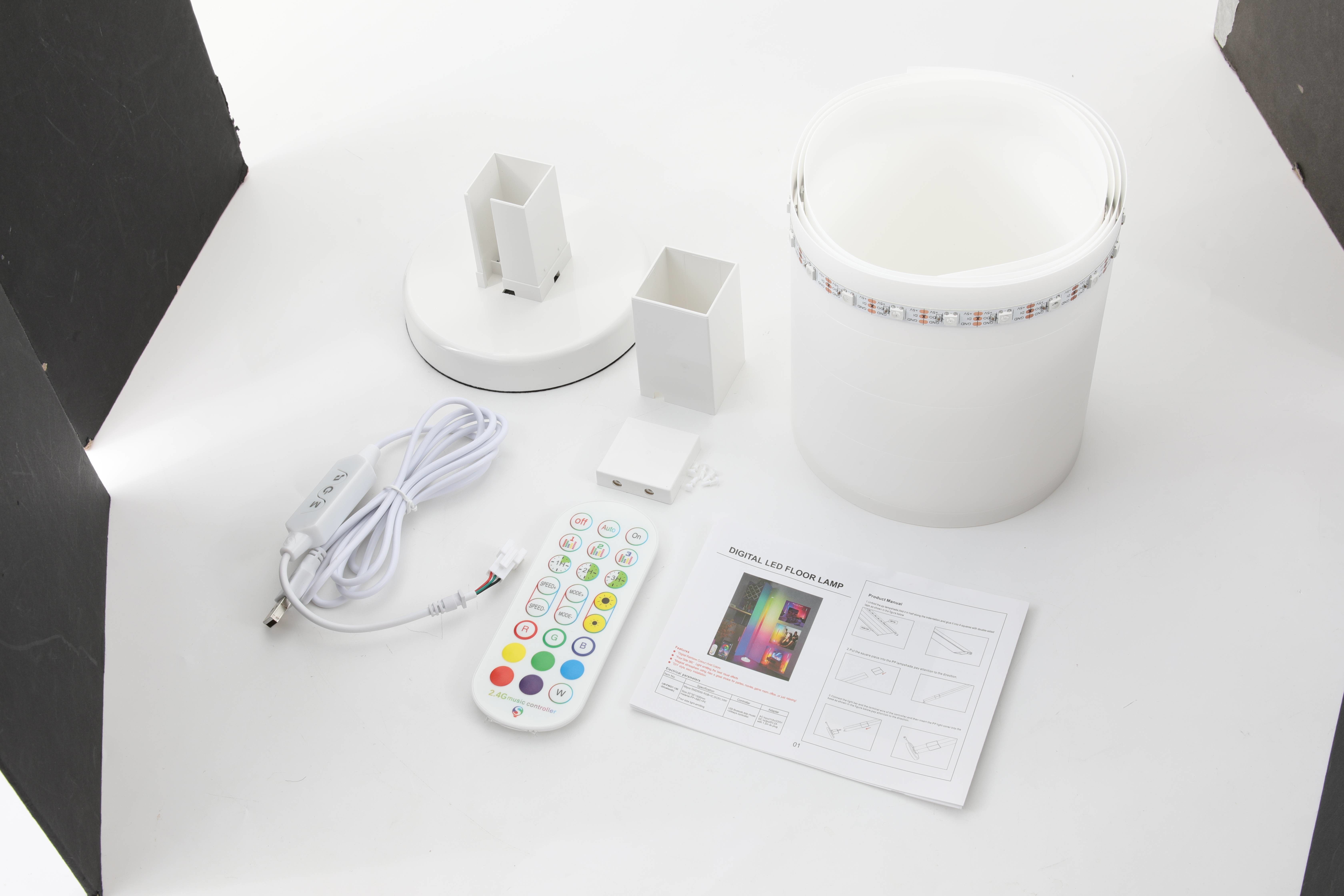 New Design LED Floor Corner Light Energy Saving Cylindrical Ambient Lamp