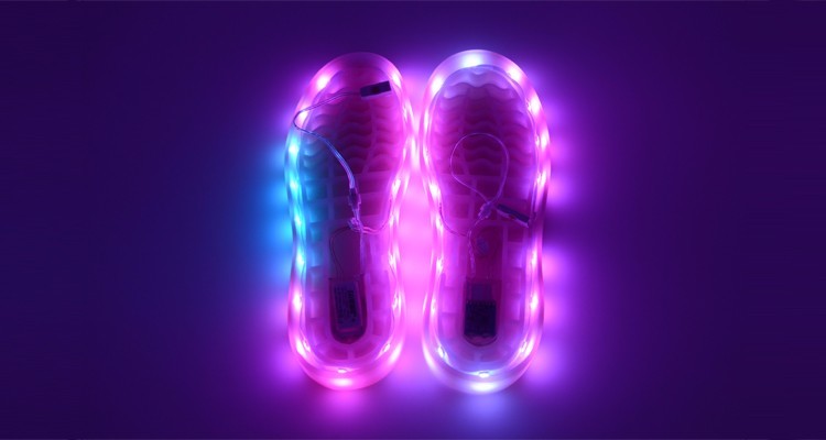 Colorful LED Light Strips For Shoes / Flashing Led Shoes Light For Decoration