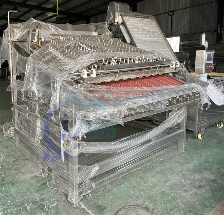 Flexible Prawn Deshelling Machine , Industrial Automatic Shrimp Peeler And Deveiner