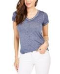 T-Shirts Wholesale Fashion Ladies Blouse Casual Women Summer Plain V Neck T