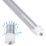 IP44 T8 LED Fixture Single Pin V Shape Beam Angle 270 Degree