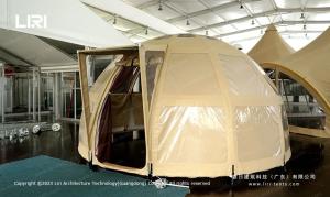 Quality Panoramic Ellipse Campsite Glamping Hotel Tent All Timber Frame wholesale