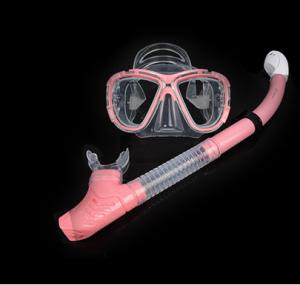 Quality Diving equipment high quality silicone diving mask set of underwater ventilation PE pipe Diving mask snorkel set wholesale
