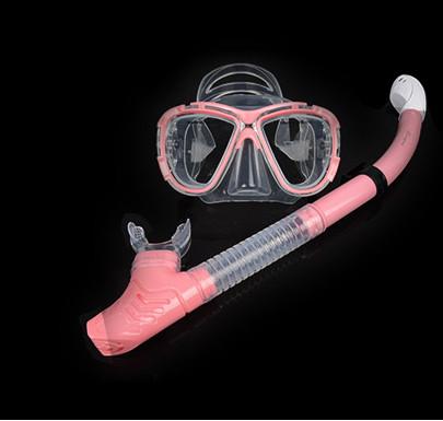 Diving equipment high quality silicone diving mask set of underwater ventilation