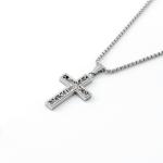 New hollowed out cross men's necklace, fashionable, simple and exquisite