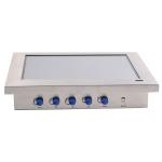 Fanless 1.5mm Frame Stainless Steel Panel PC Waterproof IP65