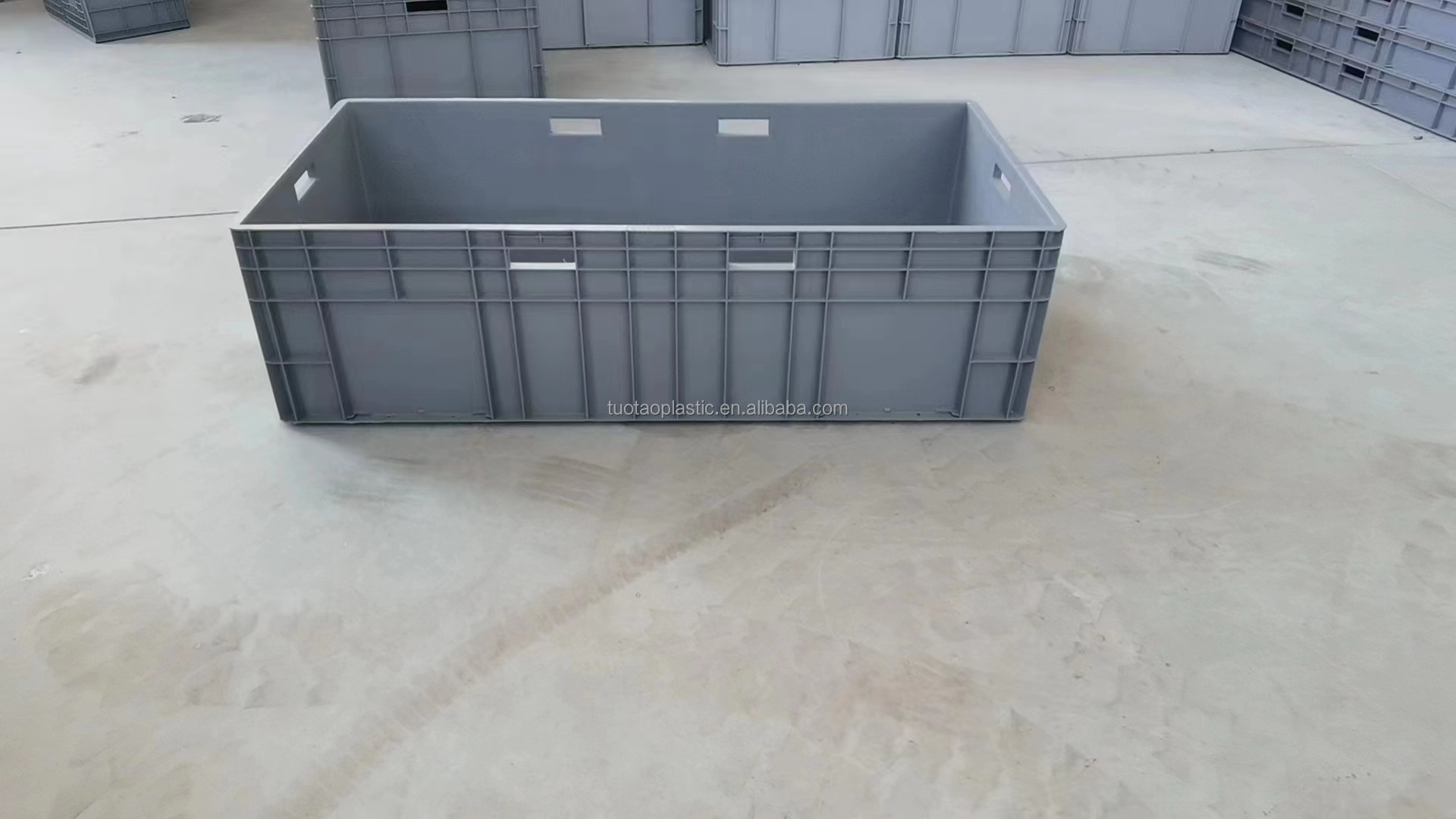 1200x600mm EU Crate PP Plastic Solid Box Style Rectangle Shape for Packaging Foldable NO