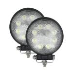 2PCS 24W Flood LED Work Light Driving Lamp UTV ATV