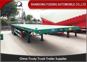 Quality Carbon Steel 40 Ton Flatbed Truck Trailer BPW Axle With Air Bag Suspension wholesale