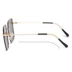 OEM Metal Frame Sunglasses , TAC Lens Lightweight Sunglasses Womens