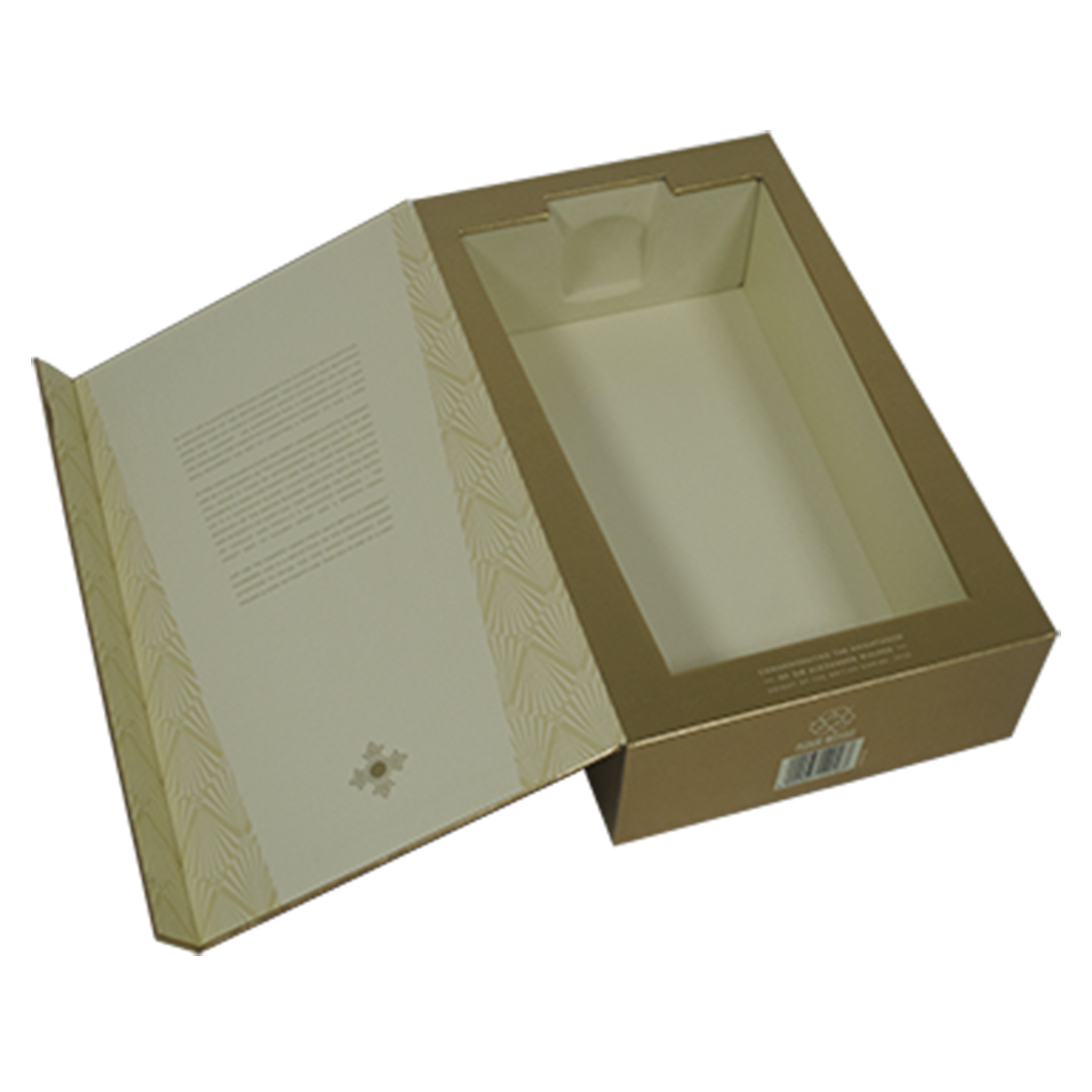 Luxury Collapsible Wine Packaging Box With Magnetic Closure UV Coating