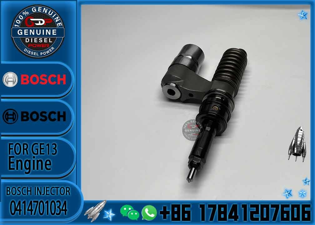 Diesel Engine Fuel Injector 0414701033 Common Rail Injector 0414701034 Auto Parts Injector 16650-00Z11