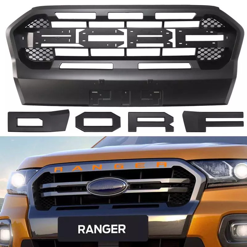 ABS Plastic Car Front Grill With LED For Ford Ranger