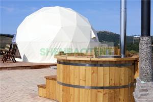 Quality 8mGlamping Dome Tent House Resort Tent Big Transparent Window With Flooring wholesale